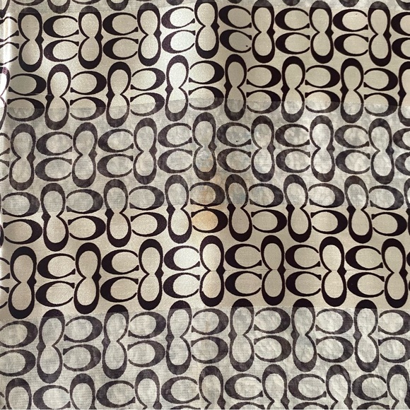 40X40" Vtg. 90s Logo Printed Oversized Scarf Large Signature 'C' Monogram Shawl - Picture 4 of 4